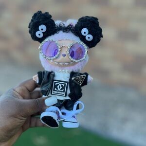 Stylish Labubu Outfit with headband. Doll shoes and accessories are not included